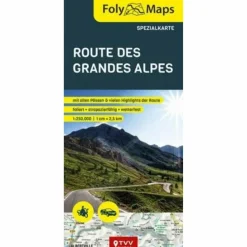 Straßenkarten|Straßenkarten*FOLYMAPS ROUTE DES GRANDES ALPES SPEZIALKARTE - Straßenkarte