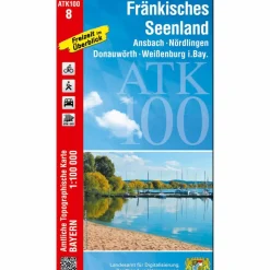 FRÄNKISCHES SEENLAND 1:100 000 - Wanderkarte^ Fahrradkarten|Wanderkarten Und Winterkarten