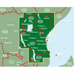 FUB KENYA - TANSANIA - UGANDA - Straßenkarte^ Straßenkarten|Straßenkarten