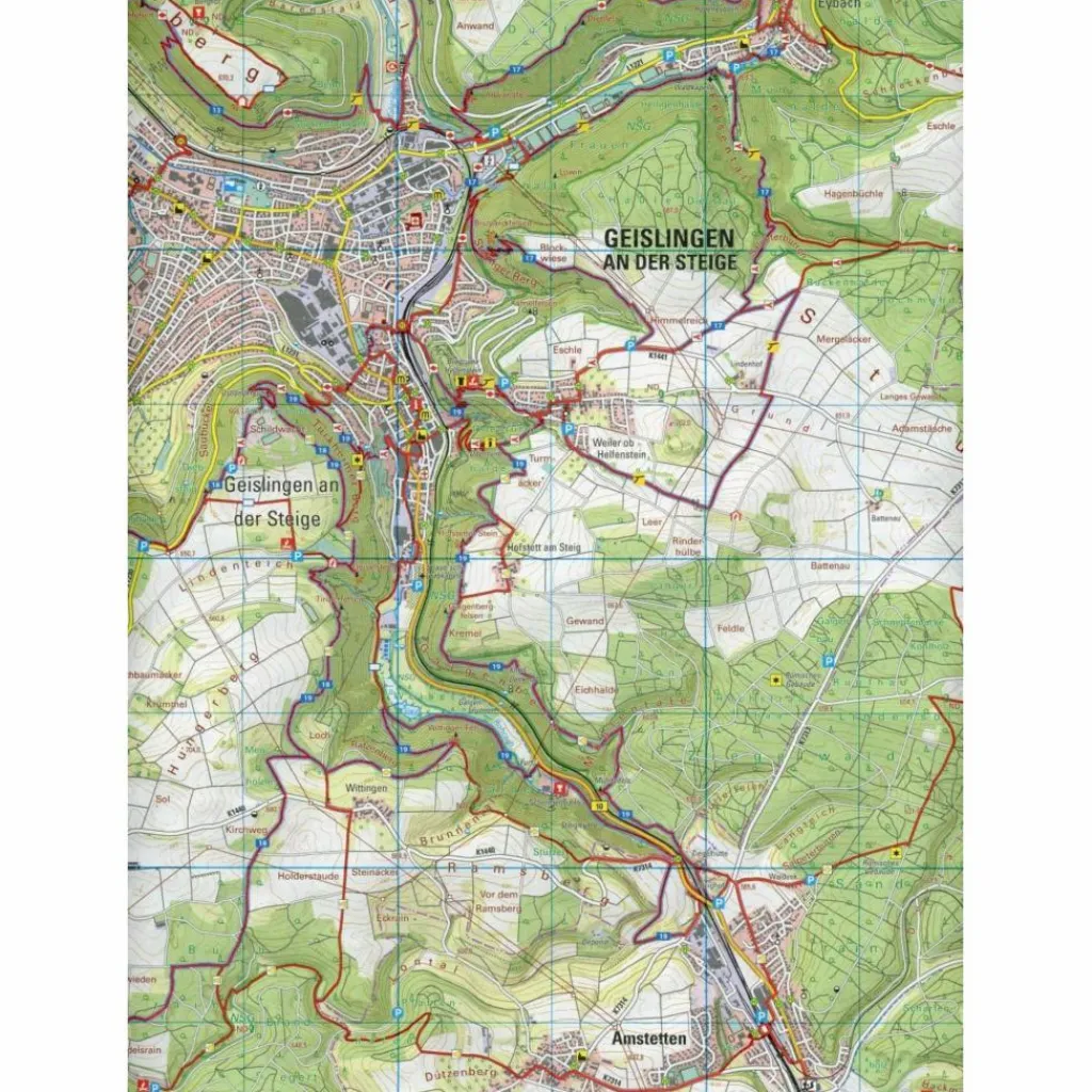 Wanderkarten Und Winterkarten|Wanderkarten Und Winterkarten*GEISLINGEN A. D. STEIGE 1.25 000