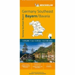 GERMANY SOUTHEAST, BAVARIA - MICHELIN REGIONAL MAP 546 - Straßenkarte^ Straßenkarten|Straßenkarten