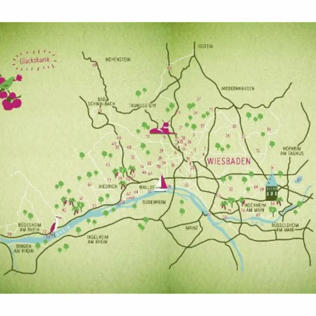 Reiseführer Deutschland*GRÜNE GLÜCKSORTE IN UND UM WIESBADEN - Reiseführer