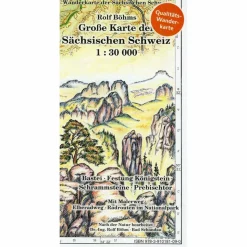 GROßE KARTE DER SÄCHSISCHEN SCHWEIZ - Wanderkarte^ Wanderkarten Und Winterkarten|Wanderkarten Und Winterkarten