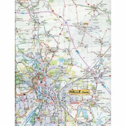 Fahrradkarten|Wanderkarten Und Winterkarten*HALLE ( SAALE) UND UMGEBUNG 1 : 50 000. - Wanderkarte