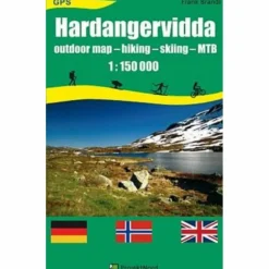 HARDANGERVIDDA OUTDOOR MAP 1:150T - Wanderkarte^ Fahrradkarten|Fahrradkarten