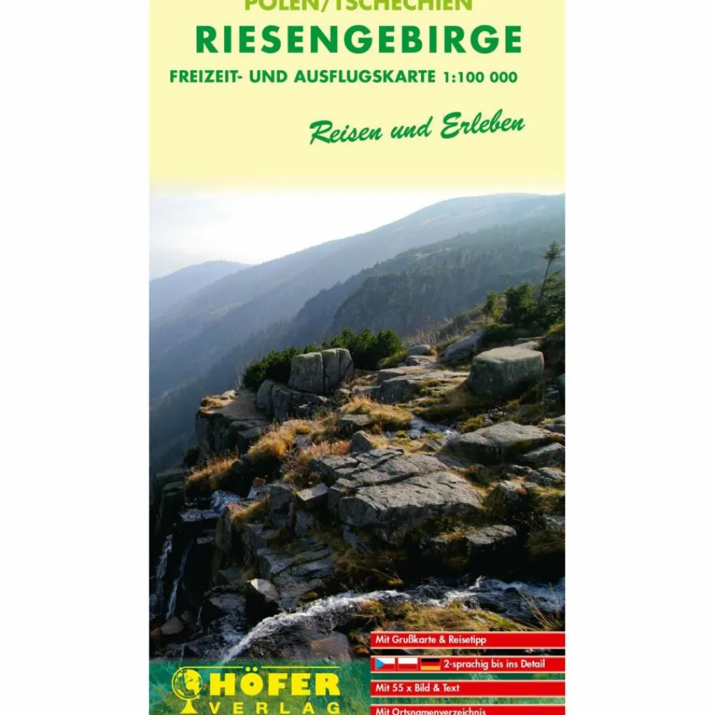 HÖFER POLEN/TSCHECHIEN CR 303. RIESENGEBIRGE 1:100 000 - Straßenkarte^ Straßenkarten|Straßenkarten