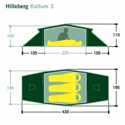 Hilleberg 3-Personen-Zelte|Winterzelte*KAITUM 3 - Tunnelzelt