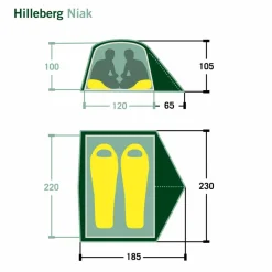 Hilleberg NIAK - Kuppelzelt^ 2-Personen-Zelte|3-Jahreszeiten-Zelte
