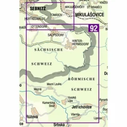 Wanderkarten Und Winterkarten|Wanderkarten Und Winterkarten*HINTERE SÄCHSISCHE SCHWEIZ BLATT 2 - Wanderkarte