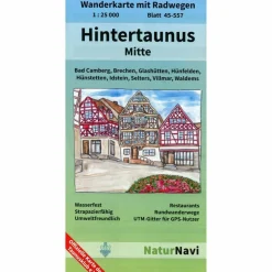 Wanderkarten Und Winterkarten|Wanderkarten Und Winterkarten*HINTERTAUNUS MITTE 1:25.000, BLATT 45- - Wanderkarte