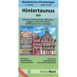 HINTERTAUNUS OST 1:25.000, BLATT 47-55 - Wanderkarte^ Wanderkarten Und Winterkarten|Wanderkarten Und Winterkarten