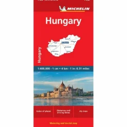 HUNGARY - MICHELIN NATIONAL MAP 732 - Straßenkarte^ Straßenkarten|Straßenkarten