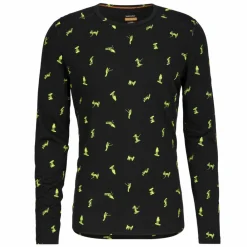 Herren Icebreaker Shirts Und Tops*M MERINO 200 OASIS LS CREWE SNOW DAY AOP Herren - Langarmshirt