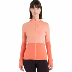 Icebreaker W MERINO 200 REALFLEECE DESCENDER LS ZIP HOODIE Damen - Fleecejacke^Damen Pullover Und Fleecepullover|Outdoorjacken