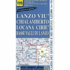 Wanderkarten Und Winterkarten|Wanderkarten Und Winterkarten*IGC ITALIEN WK 110 CHIALAMBERTO - Wanderkarte