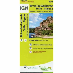 Straßenkarten|Straßenkarten*IGN 154 BRIVE-LA-GAILLARDE 1:100 000 - Karte