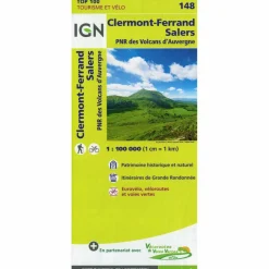 Straßenkarten|Straßenkarten*IGN 148 CLERMONT-FERRAND SALERS 1:100 000 - Karte