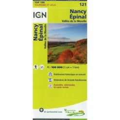 Fahrradkarten|Wanderkarten Und Winterkarten*IGN 121 NANCY 1:100.000 - Wanderkarte