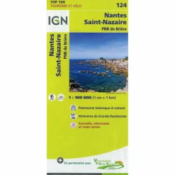 IGN 124 NANTES SAINT-NAZAIRE 1:100 000 - Karte^ Straßenkarten|Straßenkarten
