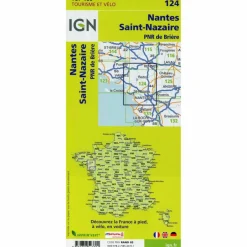 IGN 124 NANTES SAINT-NAZAIRE 1:100 000 - Karte^ Straßenkarten|Straßenkarten