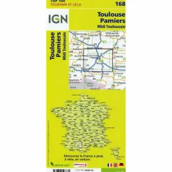 IGN 168 TOULOUSE PAMIERS 1:100 000 - Wanderkarte^ Wanderkarten Und Winterkarten|Wanderkarten Und Winterkarten