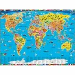 Wandkarten Und Poster*ILLUSTRIERTE POLITISCHE WELTKARTE - Karte