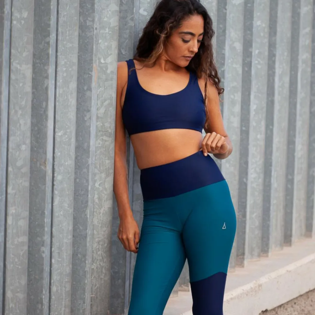 Inaska HIGH WAIST TIGHT WILD BLUE-PETROL Damen - Leggings^Damen Outdoorhosen