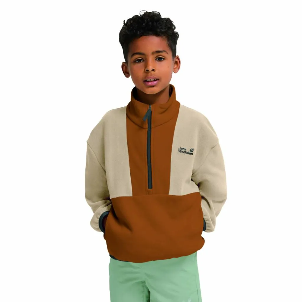 Kinder Jack Wolfskin Kinder Fleecejacken Und Kinderpullover*COLORBLOCK TAUNUS HZ K Kinder - Fleecepullover