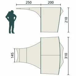 Jack Wolfskin FRONT PORCH^ Zeltzubehör