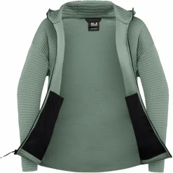 Damen Jack Wolfskin Pullover Und Fleecepullover|Outdoorjacken*MOGARI HOODED FZ W Damen - Fleecejacke