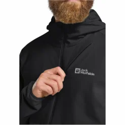 Herren Jack Wolfskin Pullover Und Fleecepullover|Outdoorjacken*PRELIGHT TRAIL HOODY M Herren - Fleecejacke