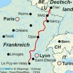 JAKOBSWEG TRIER - LE PUY-EN-VELAY - Wanderführer^ Wanderführer