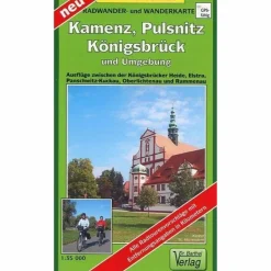 Fahrradkarten|Wanderkarten Und Winterkarten*KAMENZ, PULSNITZ, KÖNIGSBRÜCK UND UMGEBUNG - Wanderkarte