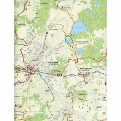 Fahrradkarten|Wanderkarten Und Winterkarten*KAMENZ, PULSNITZ, KÖNIGSBRÜCK UND UMGEBUNG - Wanderkarte