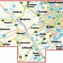 Fahrradkarten|Fahrradkarten*KARTE DIE SCHÖNSTEN RADTOUREN IM RHEIN-ERFT-KREIS - Fahrradkarte
