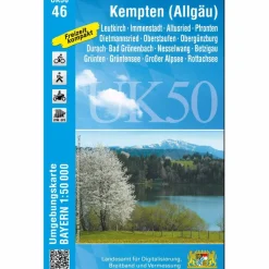KEMPTEN (ALLGÄU) 1 : 50 000 (UK50-46)^ Fahrradkarten|Wanderkarten Und Winterkarten