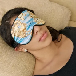 Kikkerland MAPS ULTRA SOFT SLEEP MASK - Schlafbrille^ Reisezubehör