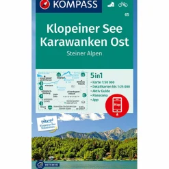 KLOPEINER SEE, KARAWANKEN OST 1:50 000 - Wanderkarte^ Wanderkarten Und Winterkarten|Wanderkarten Und Winterkarten