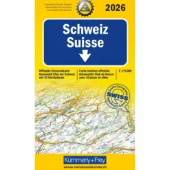 Straßenkarten|Straßenkarten*KÜMMERLY+FREY STRASSENKARTE ACS SCHWEIZ 2026 1:275.000 - Straßenkarte