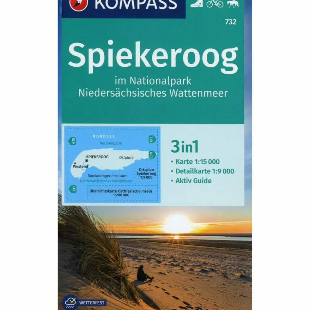 Wanderkarten Und Winterkarten|Wanderkarten Und Winterkarten*KOKA 732 SPIEKEROOG IM NP NIEDERSÄCHSISCHES WATTENMEER - Wanderkarte