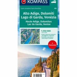 Straßenkarten|Straßenkarten*KOMPASS AUTOKARTE SÜDTIROL, DOLOMITEN, GARDASEE, VENEDIG