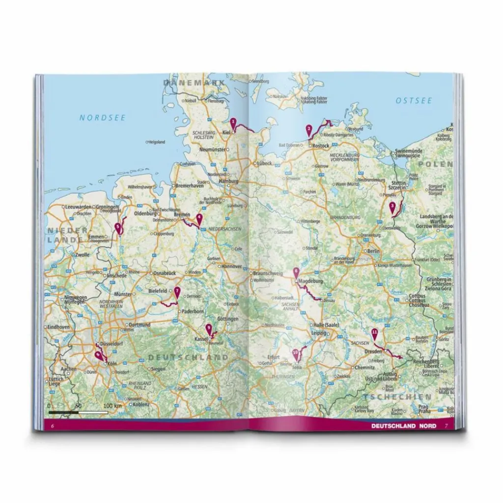 Radwanderführer Und Mountainbikeführer*KOMPASS DIE 1000 SCHÖNSTEN FAHRRADKILOMETER AM WASSER - Radwanderführer