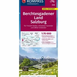 Fahrradkarten|Fahrradkarten*KOMPASS FAHRRADKARTE 3336 BERCHTESGADENER LAND, SALZBURG