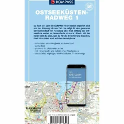 Fahrradkarten|Fahrradkarten*KOMPASS FAHRRAD-TOURENKARTE OSTSEEKÜSTENRADWEG 1