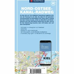 KOMPASS FAHRRAD-TOURENKARTE NORD-OSTSEE-KANAL-RADWEG^ Fahrradkarten|Fahrradkarten