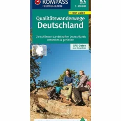 Wanderkarten Und Winterkarten|Wanderkarten Und Winterkarten*KOMPASS FERNWEGEKARTE QUALITÄTSWANDERWEGE DEUTSCHLAND - Wanderkarte