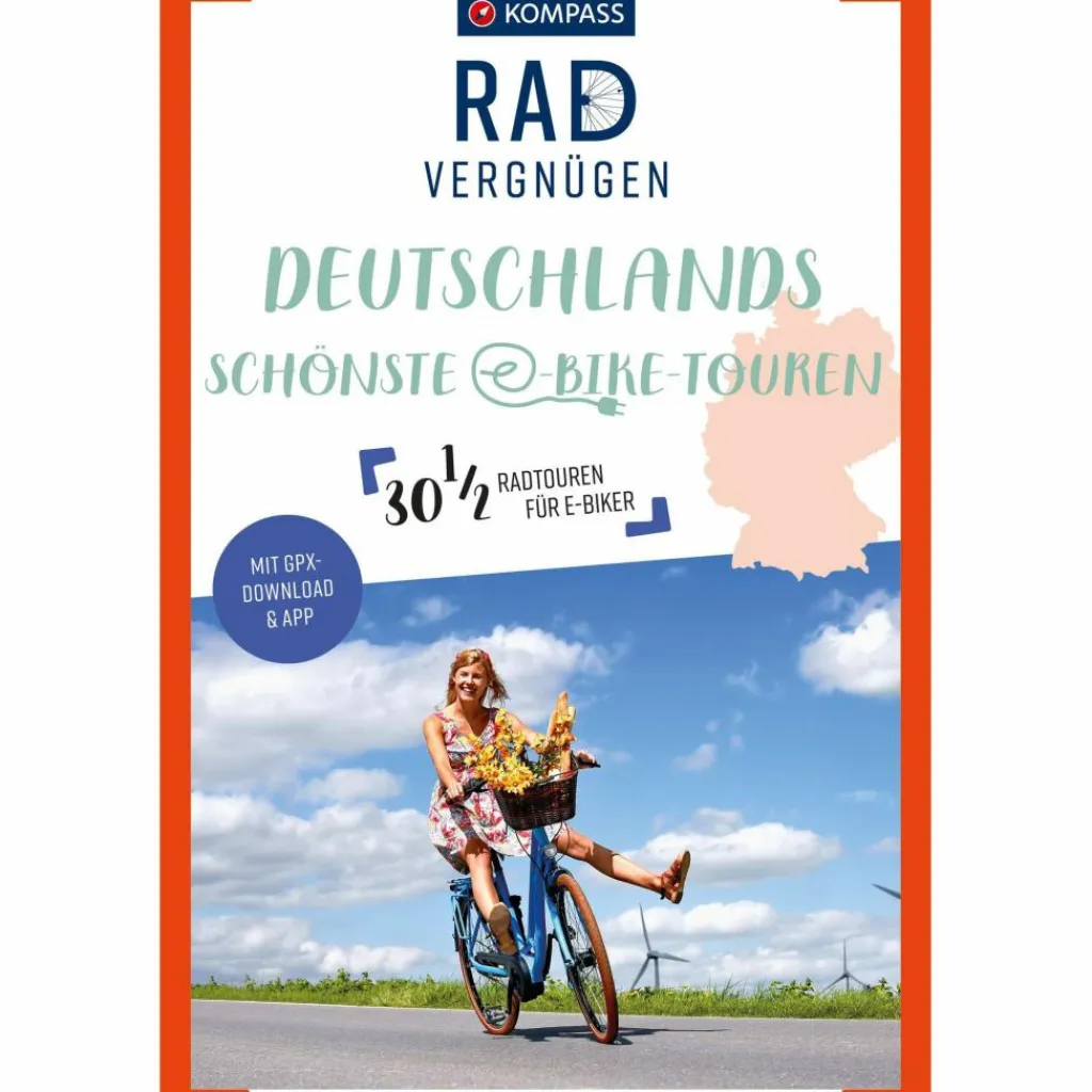 Radwanderführer Und Mountainbikeführer*KOMPASS RADVERGNÜGEN DEUTSCHLANDS SCHÖNSTE E-BIKE-TOUREN - Radwanderführer