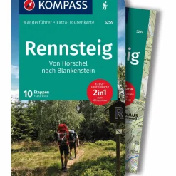 KOMPASS WANDERFÜHRER 5259 RENNSTEIG, 10 ETAPPEN^ Wanderführer