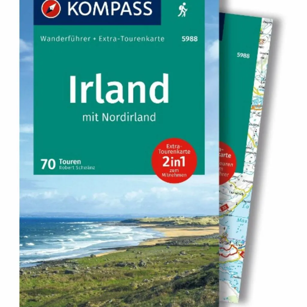 KOMPASS WANDERFÜHRER IRLAND MIT NORDIRLAND, 70 TOUREN^ Wanderführer