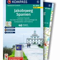 KOMPASS WANDERFÜHRER JAKOBSWEG SPANIEN, CAMINO FRANCÉS^ Wanderführer